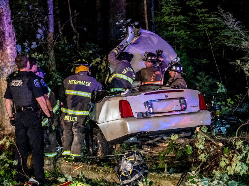 Woman seriously injured in Merrimack singlevehicle crash News